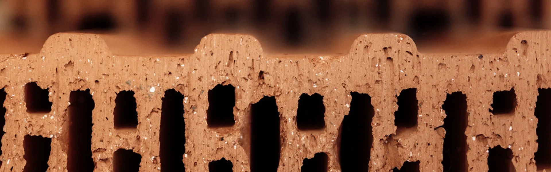 Nahaufnahme eines Ziegelsteins.